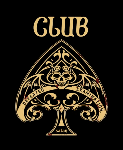 Modèle de logo pour un club de crânes