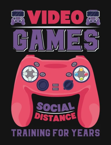 Jeux vidéo formation sociale à distance pour les années modèle de t-shirt
