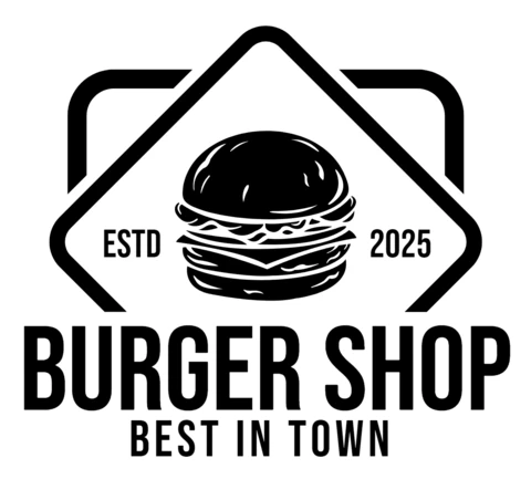 Burger Shop Logo Design Template