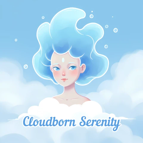 Enchanting Sky Spirit Illustration Template