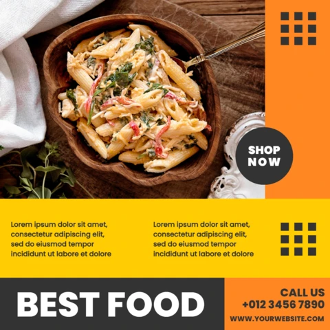 Special Food Promotional Instagram Post Design Template