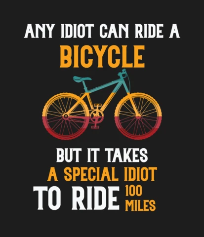 Elke idioot kan fietsen t-shirt ontwerpsjabloon