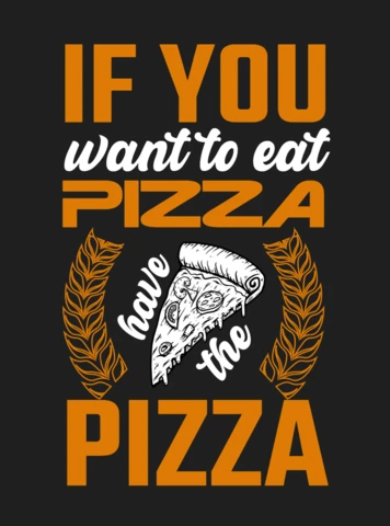 Vuoi mangiare la pizza modello di maglietta divertente