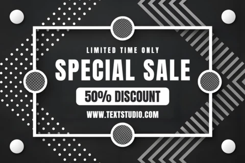 Modèle d'annonce de vente moderne avec design géométrique pour flyers promotionnels