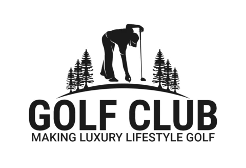 Golf Club Tournament Sports Logo Design Template