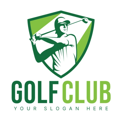 Golf Club Colorfull Logo Design Template