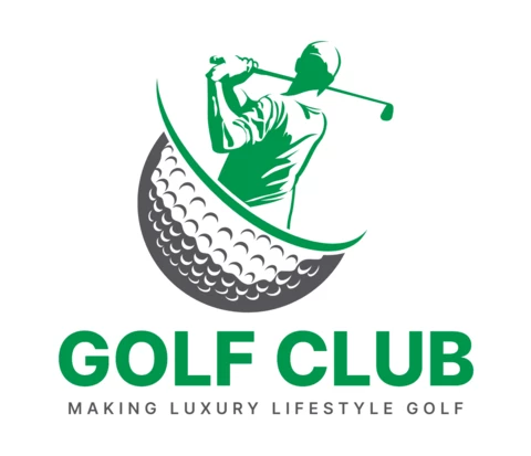 Colorful Golf Club Logo Design Template