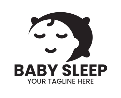 Baby Sleep Logo Design Template