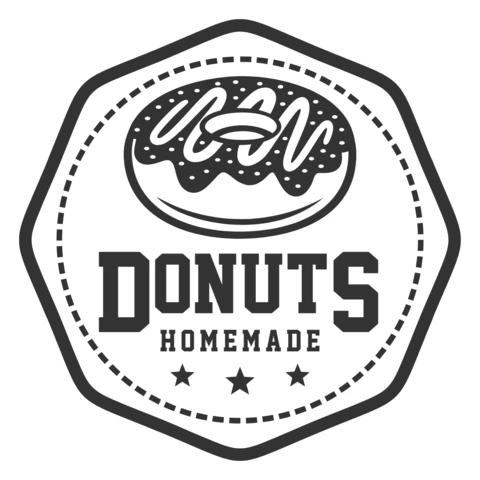 Home Made Donuts Logo Design Template