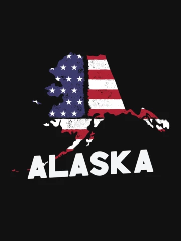 Alaska US State T-shirt Template Design