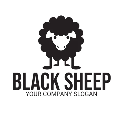 Black Sheep Logo Design Template