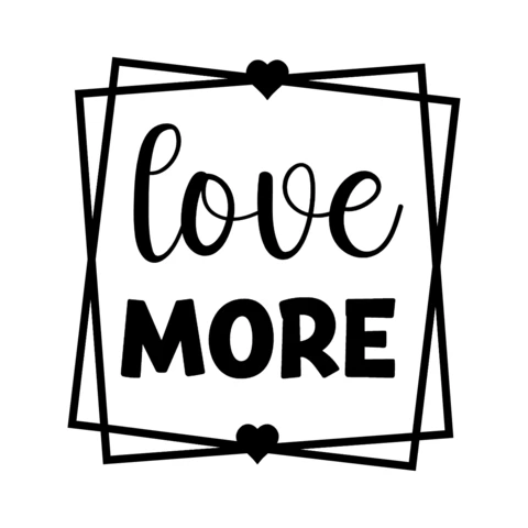 Love More T-Shirt Design Template