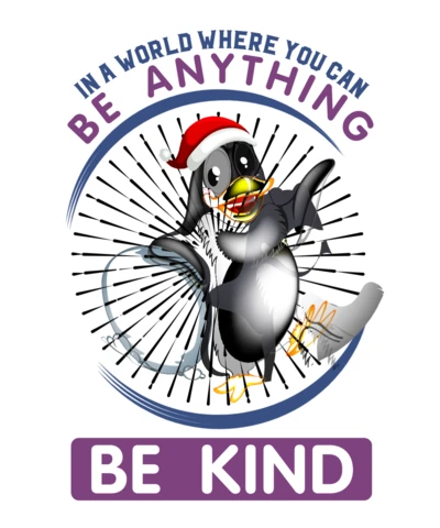 Playful Penguin Design Template: Promote Kindness with Whimsical Illustration