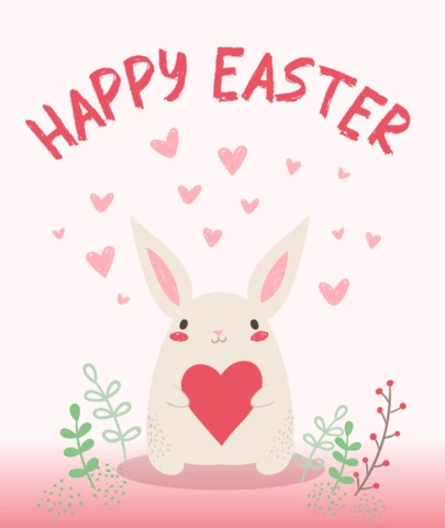 Modello di biglietto di auguri per la Pasqua