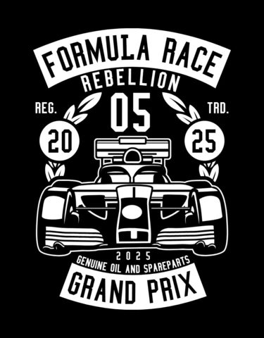 Formlua Race Rebellion T-shirt Design Template