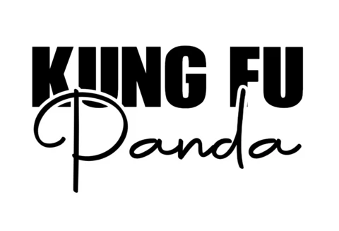 Kung Fu Panda T-Shirt Design Template