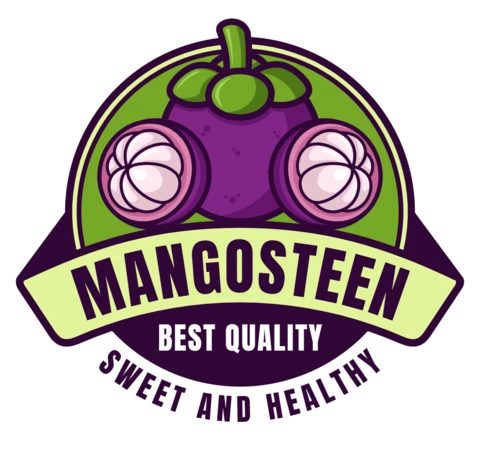 Sweet and Healthy Mangosteen Logo Design Template