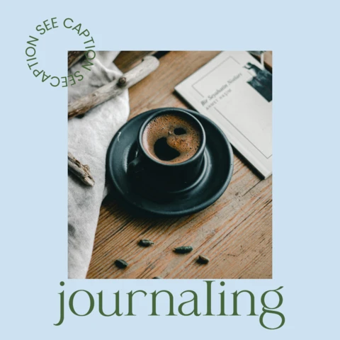 Coffee and Journaling Instagram Post Design Template