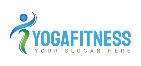 Yoga Fitness Logo Design Template