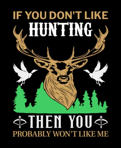 Vintage Hunting Theme Design Template for Outdoor Enthusiasts