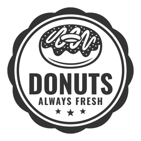 Fresh Donuts Logo Design Template