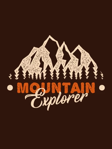 Mountain Explorer T-shirt Template Design