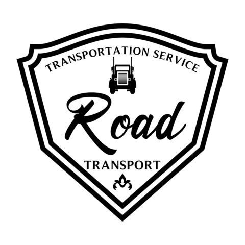 Szablon logo usługi transportowej w stylu retro