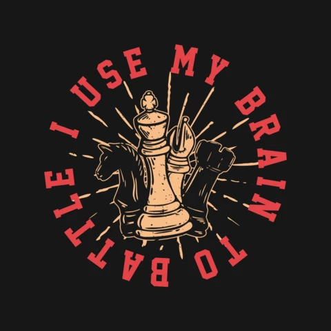 Chess Vintage Logo Design Template