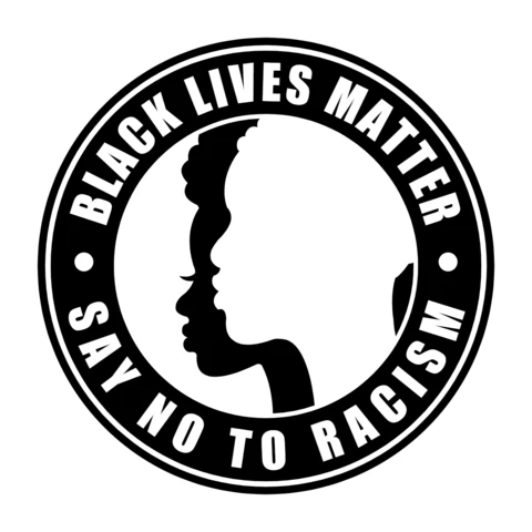 Black Lives Matter Women Logo Design Template