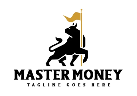 Master money plantilla de diseño de logotipo