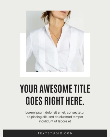 Minimalist Fashion Instagram Post Design Template