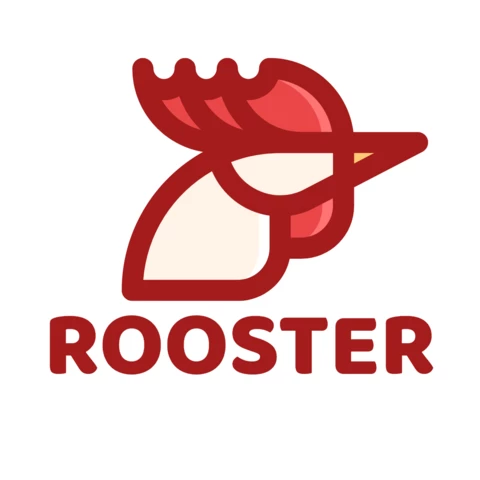 Modello di logo del gallo