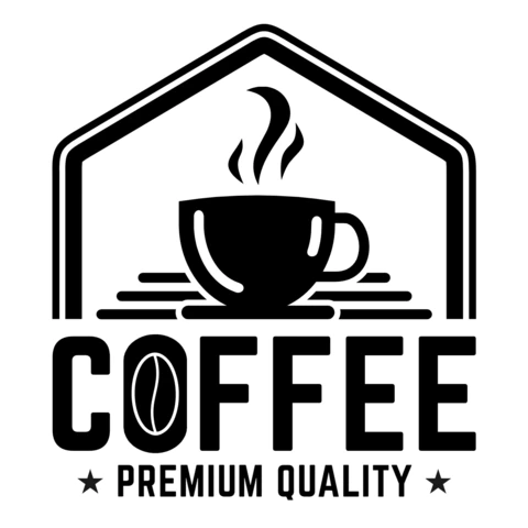 Premium Quality Coffee Shop Logo Design Template