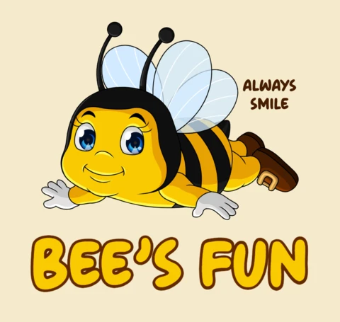 Playful Bee's Fun Design Template for Kids Merch