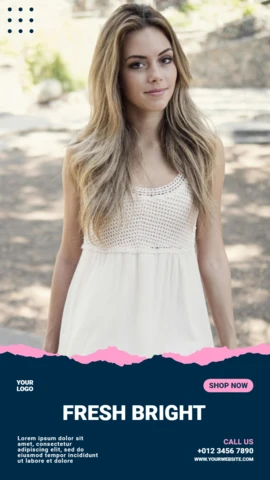 Woman Fashion Blog Instagram Story Post Design Template