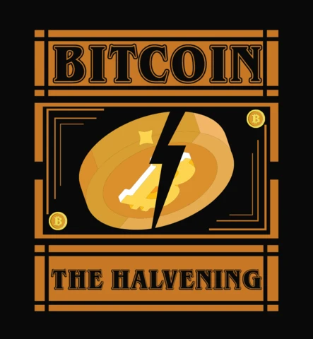 Bitcoin The Halvening T-Shirt Design Template