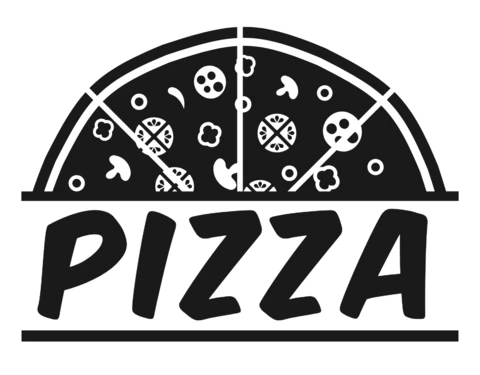 Modello di logo per pizza