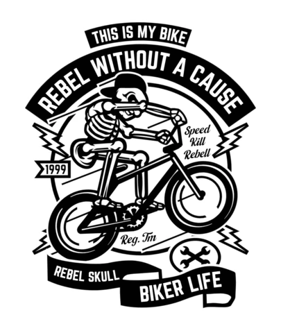 Plantilla de diseño de camiseta Rebelde sin causa