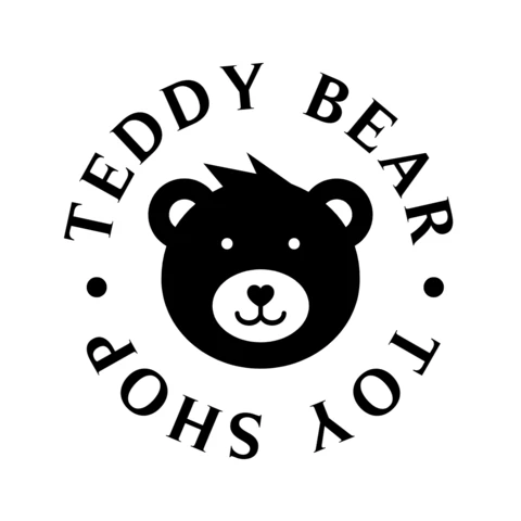 Tienda de juguetes plantilla de diseño de logotipo de oso de peluche