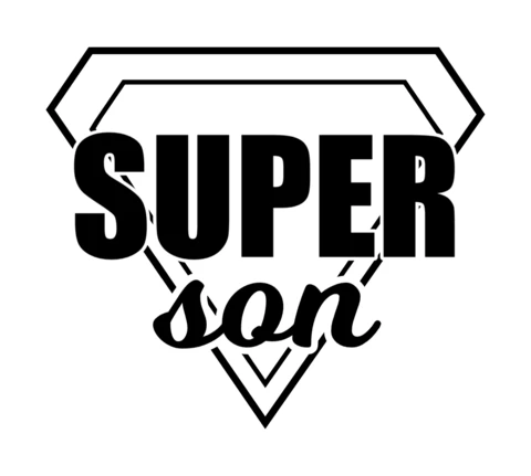 Szablon projektu koszulki z super synem