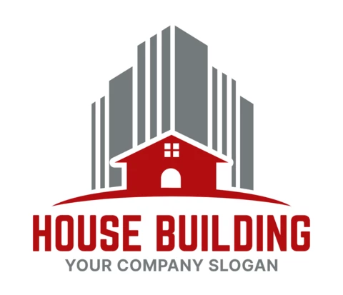 Modèle de logo coloré pour une société immobilière