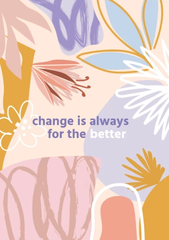 Modèle d'affiche de fleurs rétro