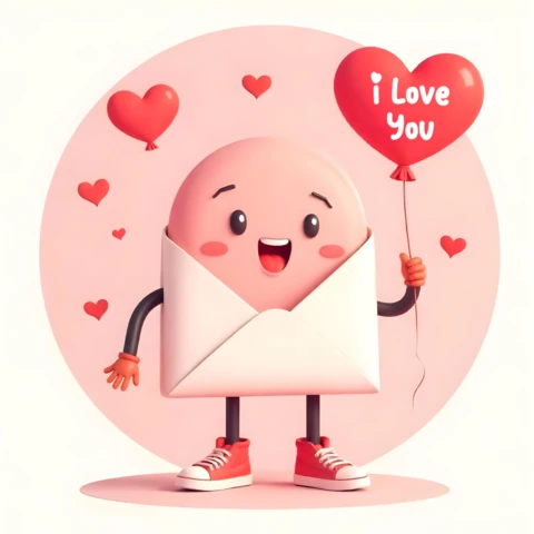 Valentine's Day Love Letter Design Template for Sweet Messages