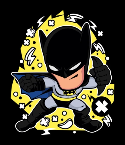 Batman Cartoon Character Design Template