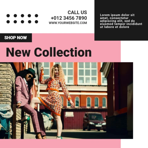 New Collection Sale Instagram Post Design Template