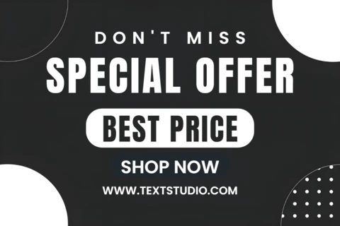 Modern Promotional Template with Bold Typography for Special Offer Flyers
