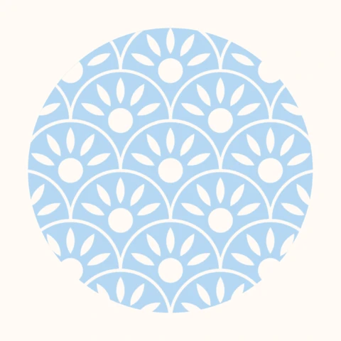 Blaue geometrische Muster Instagram Story Highlight Cover Design-Vorlage