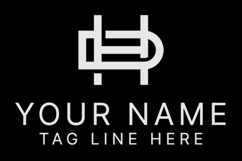 H & D Initials Letters Logo Design Template