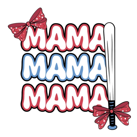 T-shirt z napisem "Baseball mama: odważna, dumna i pasjonująca się grą" - szablon projektu