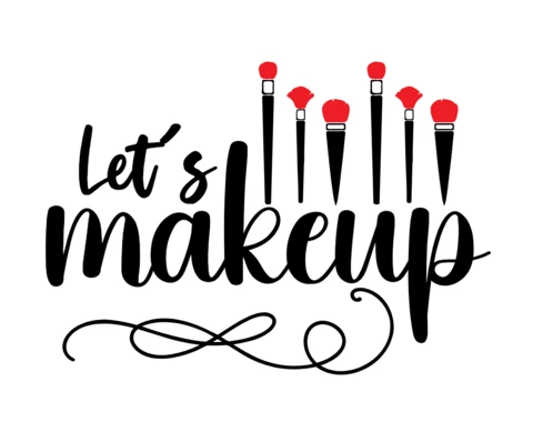 Plantilla de diseño de camiseta Let's Makeup